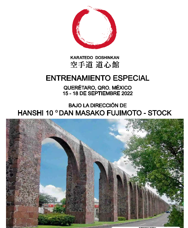 Entrenamiento especial Hanshi. 15-18 septiembre. Queretaro, México.
